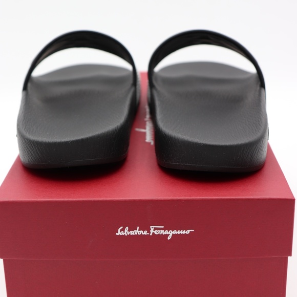 Salvatore Ferragamo Groove X Gancini Pool Slides - Picture 6 of 7